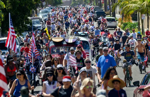 6th Annual Huntington Beach 4th of July Bike Parade
